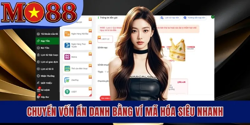 Chuyển vốn ẩn danh bằng ví mã hóa siêu nhanh