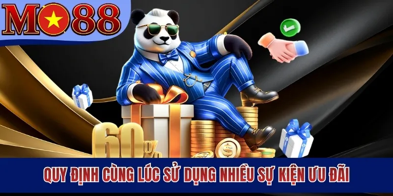 Quy định cùng lúc sử dụng nhiều sự kiện ưu đãi